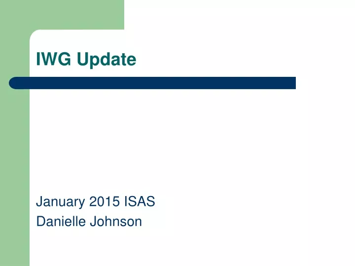 iwg update