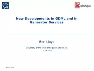 New Developments in GDML and in Generator Services