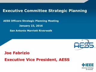 Executive  Committee Strategic Planning