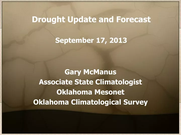 drought update and forecast september 17 2013
