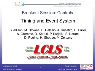 Breakout Session: Controls