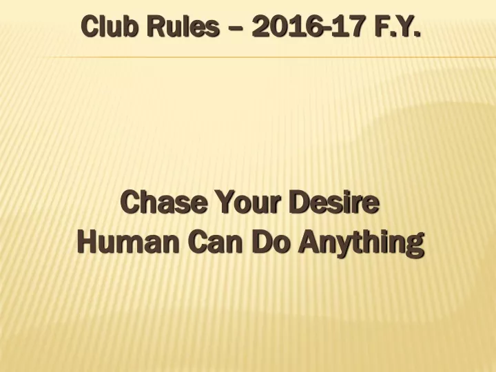 club rules 2016 17 f y