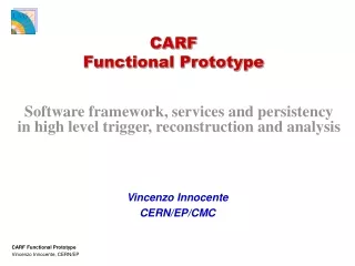 CARF Functional Prototype