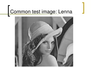 Common test image: Lenna