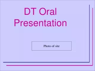 DT Oral Presentation