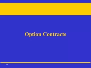 Option Contracts