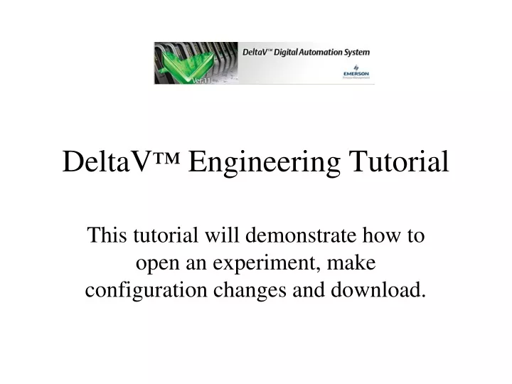 deltav engineering tutorial