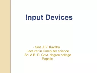 Input Devices