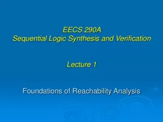 Foundations of Reachability Analysis