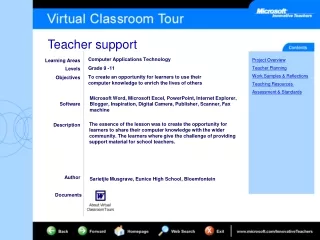 Learning Areas Levels Objectives Software Description Author