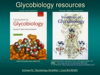 Glycobiology resources