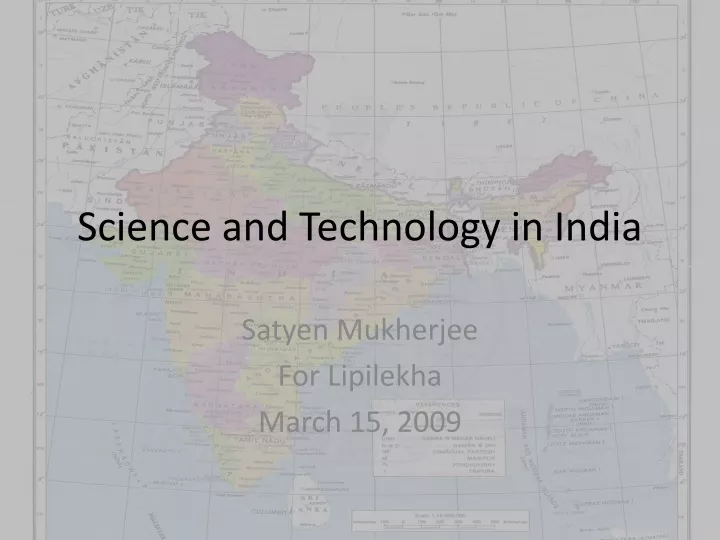 science and technology in india