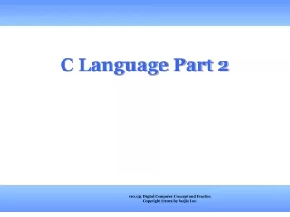 C Language Part 2