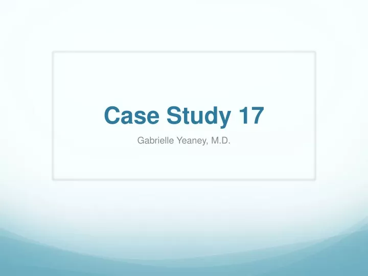 case study 17