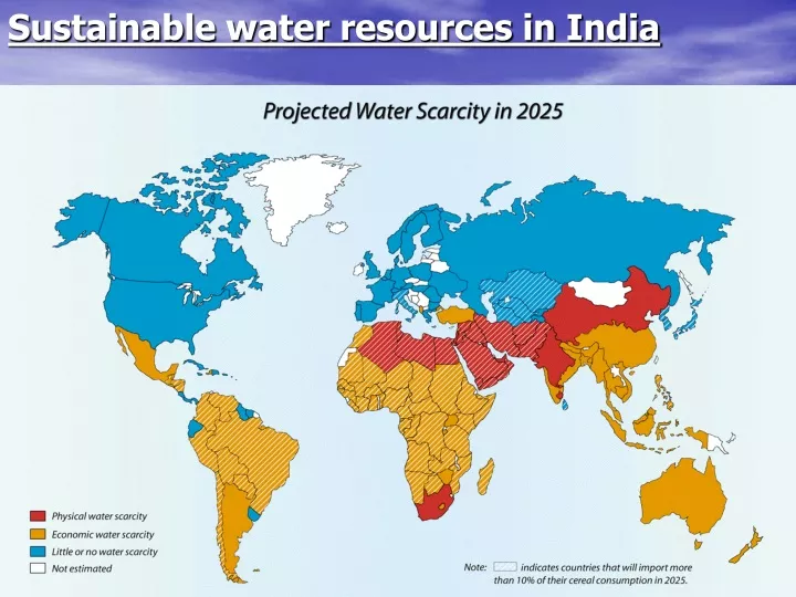 sustainable water resources in india