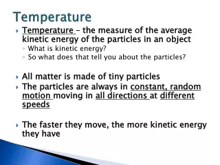 Temperature