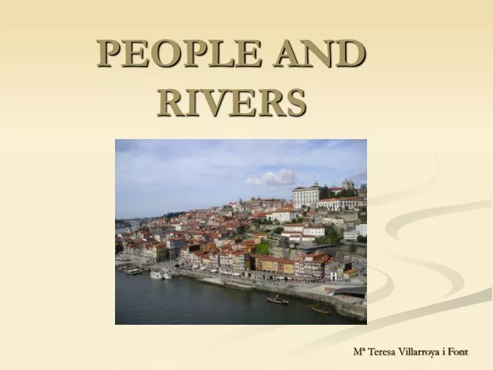 people and rivers
