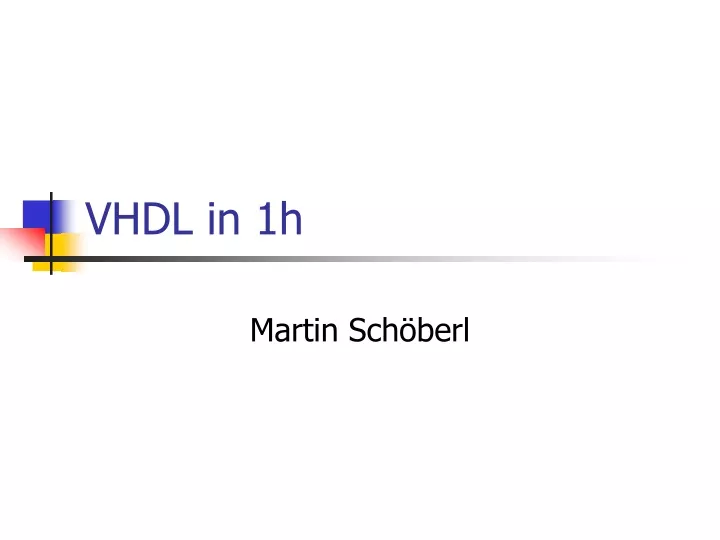 vhdl in 1h