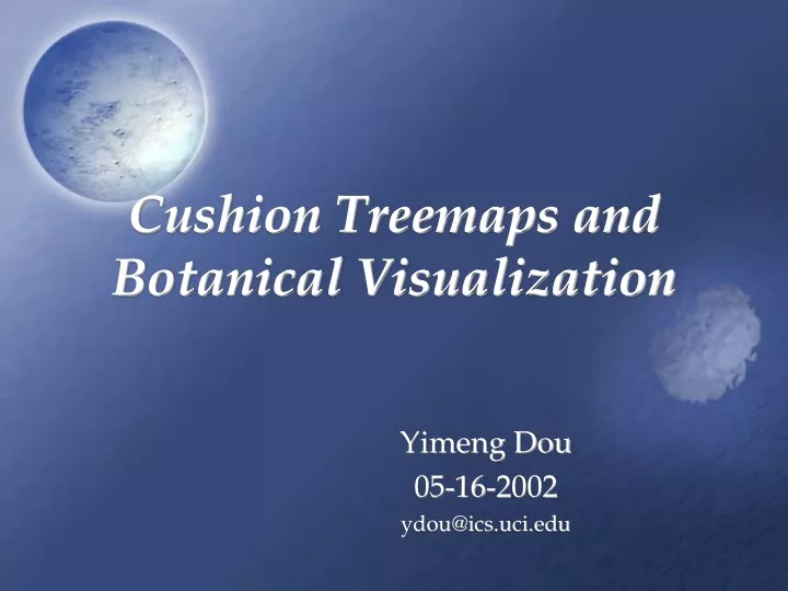 cushion treemaps and botanical visualization