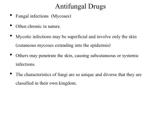 Antifungal Drugs