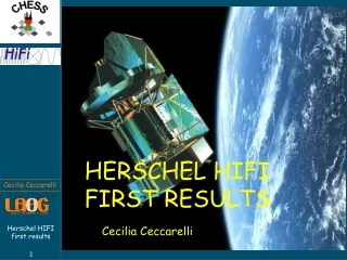 HERSCHEL HIFI  FIRST RESULTS