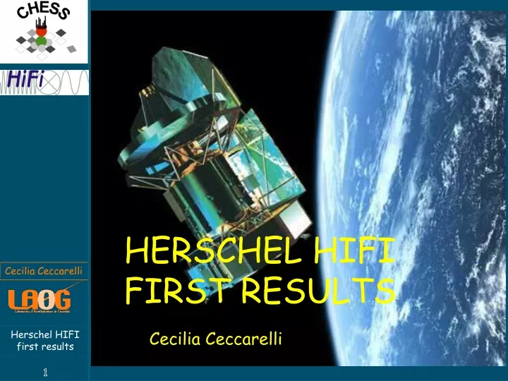 herschel hifi first results