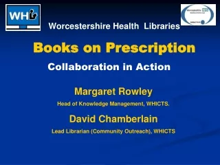 Worcestershire Health  Libraries Books on Prescription