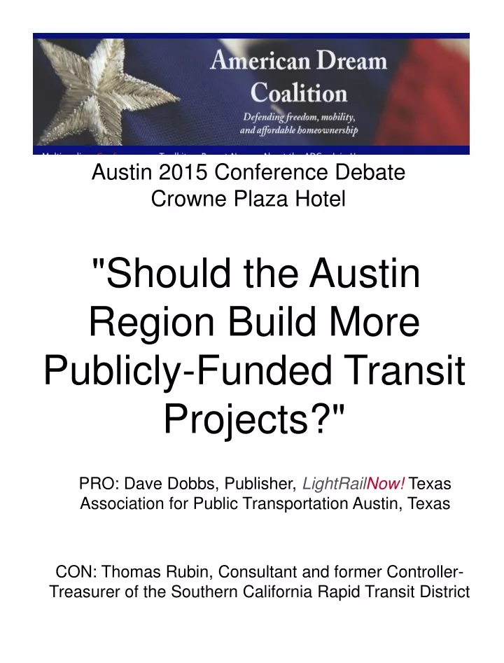 austin 2015 conference debate crowne plaza hotel