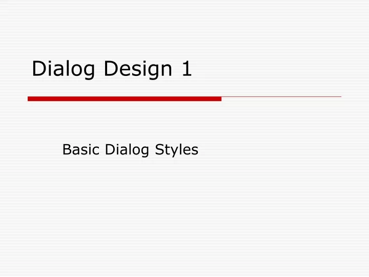 dialog design 1