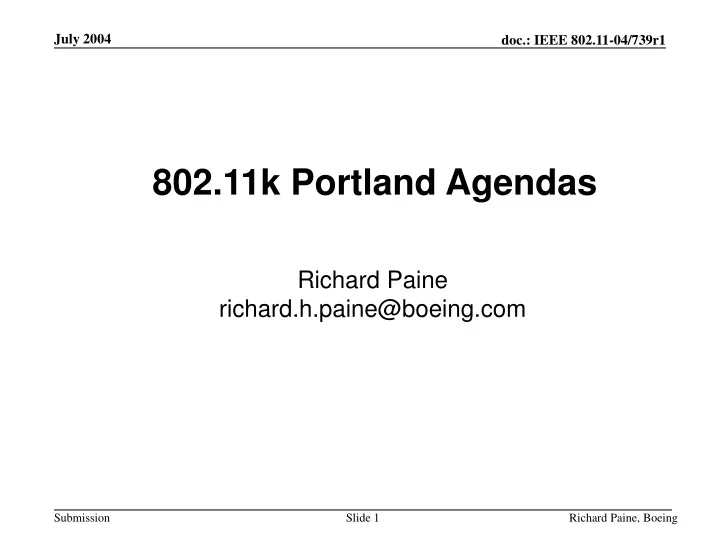 802 11k portland agendas