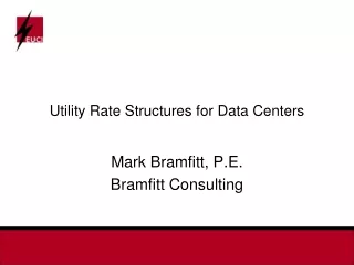 Utility Rate Structures for Data Centers