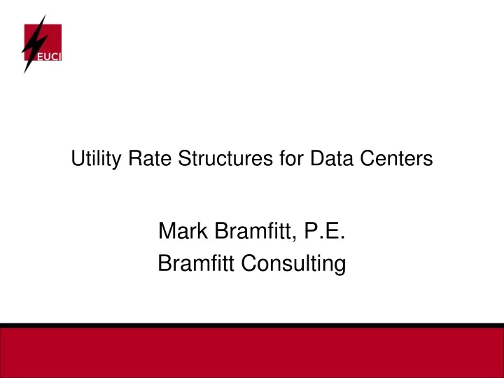 utility rate structures for data centers