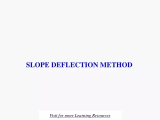 SLOPE DEFLECTION METHOD