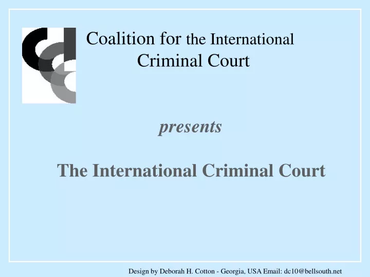 coalition for the international criminal court