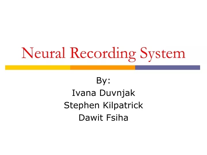 neural recording system