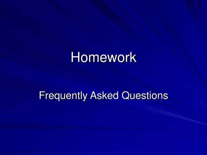 homework