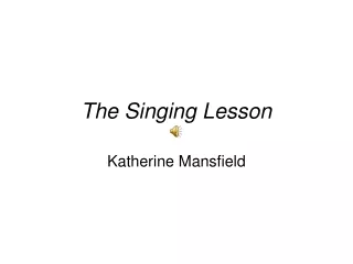 The Singing Lesson