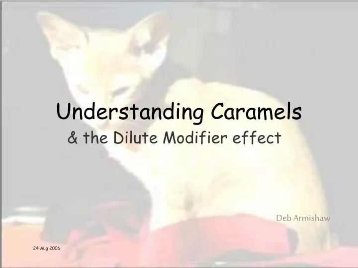 understanding caramels