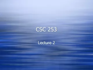 CSC 253