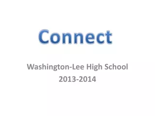 Washington-Lee High School 2013-2014