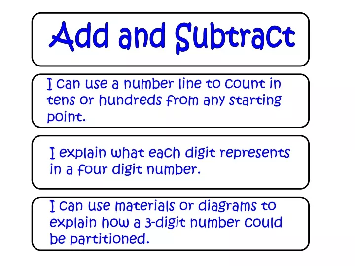 add and subtract
