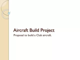 Aircraft Build Project