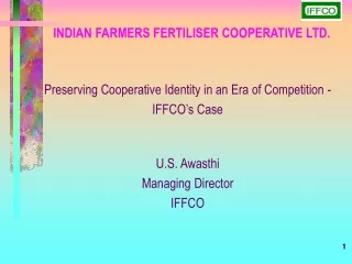 INDIAN FARMERS FERTILISER COOPERATIVE LTD.