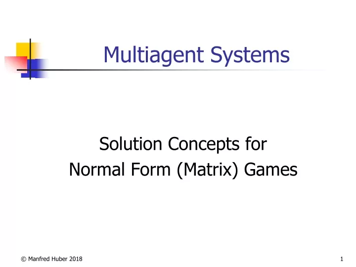 multiagent systems