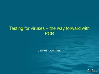 Testing for viruses – the way forward with PCR