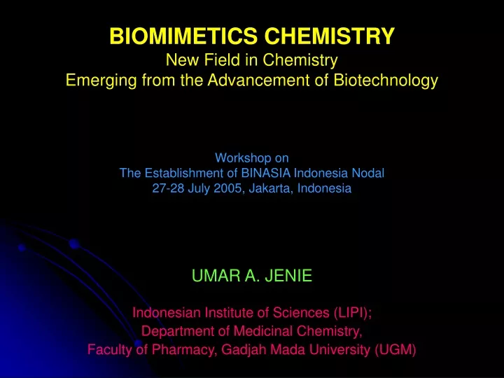 biomimetics chemistry new field in chemistry