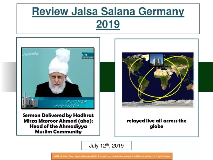 review jalsa salana germany 2019