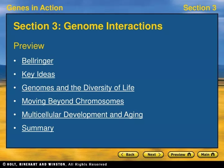 section 3 genome interactions