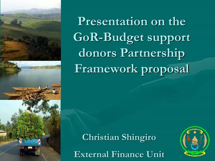 presentation on the gor budget support donors partnership framework proposal