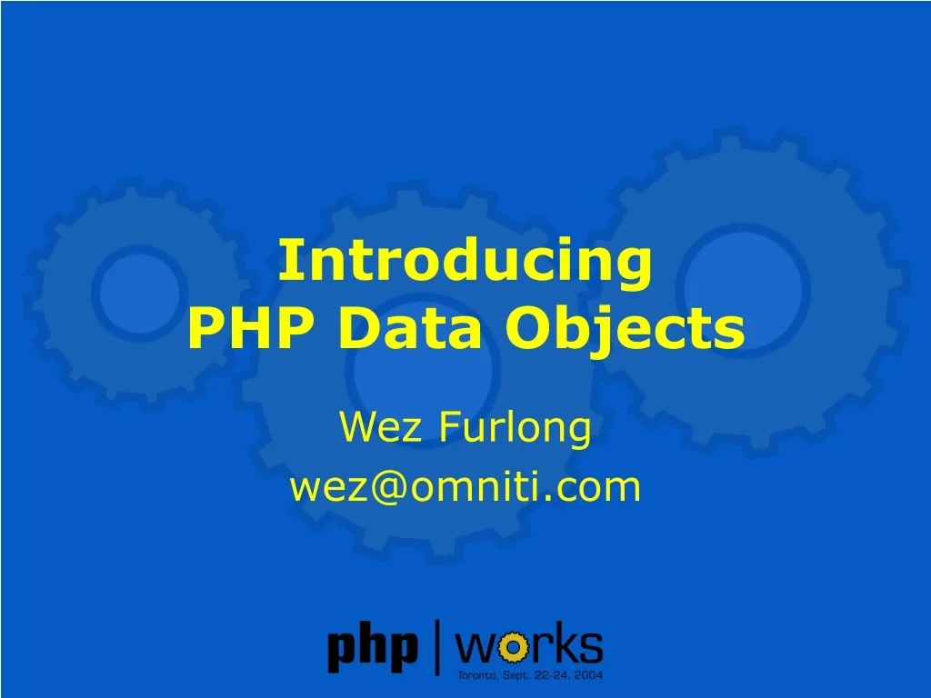 PPT - Introducing PHP Data Objects PowerPoint Presentation, free ...